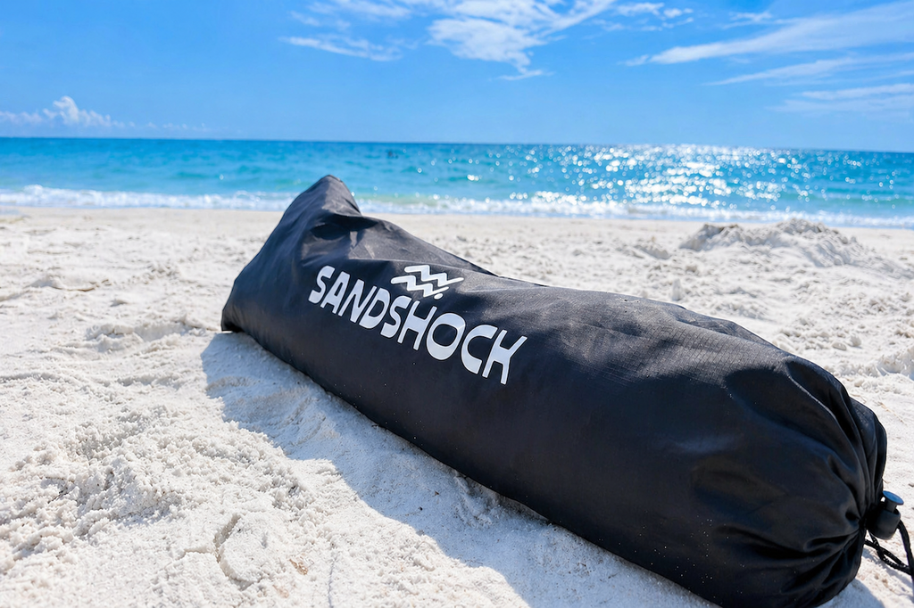 Sandshock Wind-Powered Beach Shade