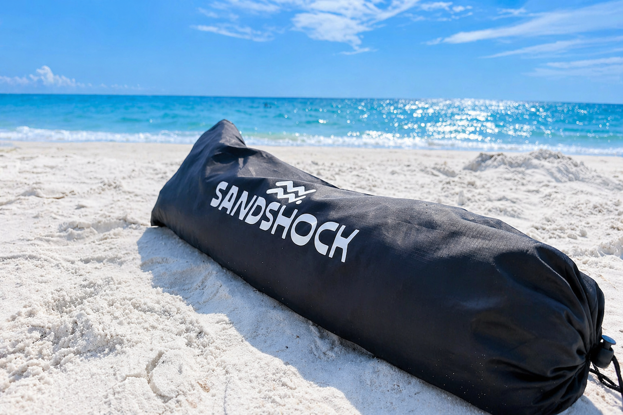 Sandshock Wind-Powered Beach Shade